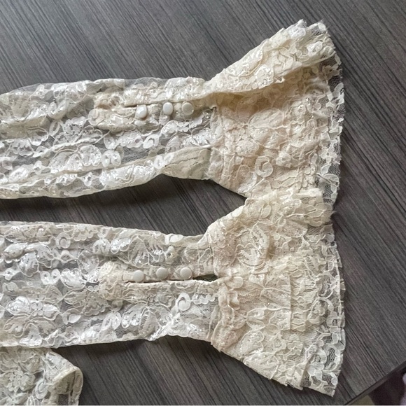 Rancho Estancia Lace Botton Down Angelcore Coquette Blouse Size Medium - Picture 8 of 10